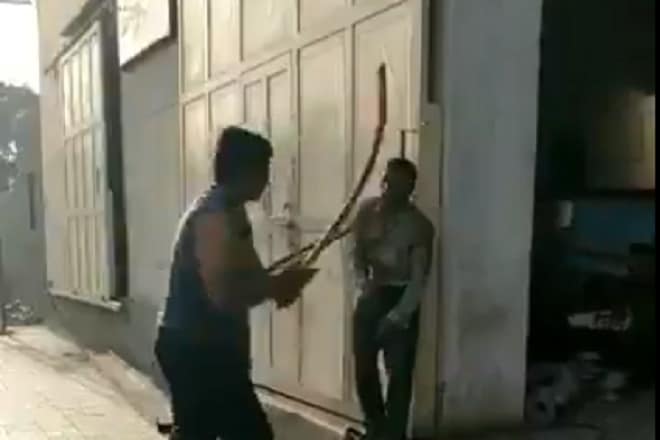 dalit man flogged, jignesh mevani, video, india