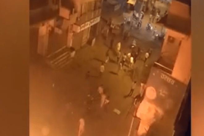 Aurangabad riots, aurangabad riots video, police aurangabad, police walking with mob, auranganad riots probe
