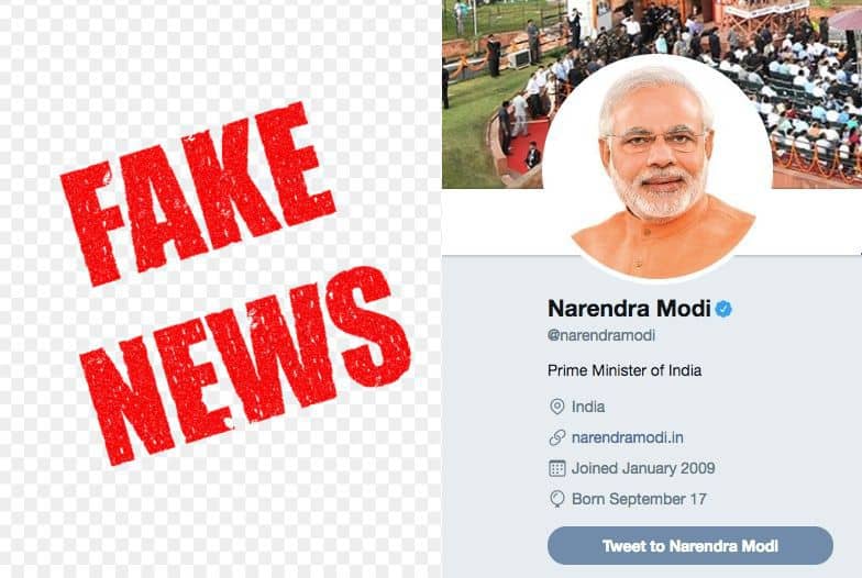 fake news, Modi