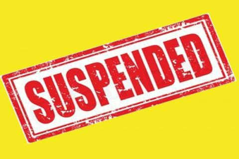 Cop suspended
