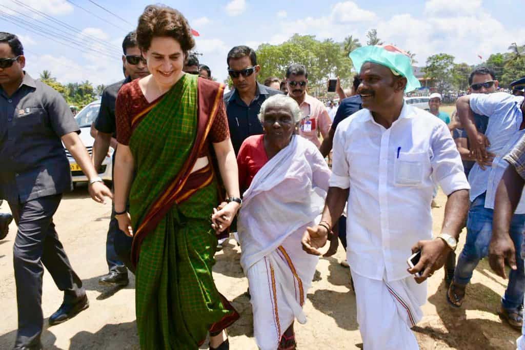 Priyanka Gandhi in Wayanad, Kerala