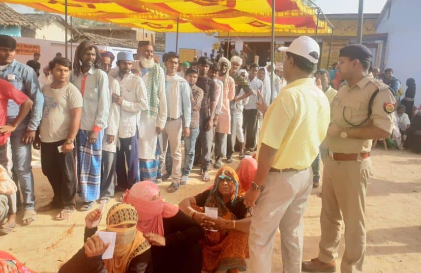 Uttar pradesh poll per centage