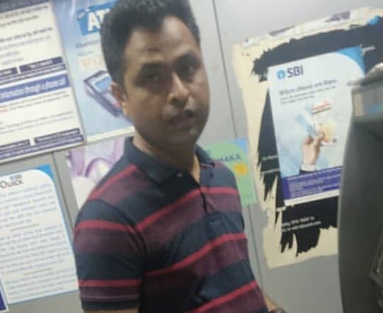 Man flashed Woman ATM