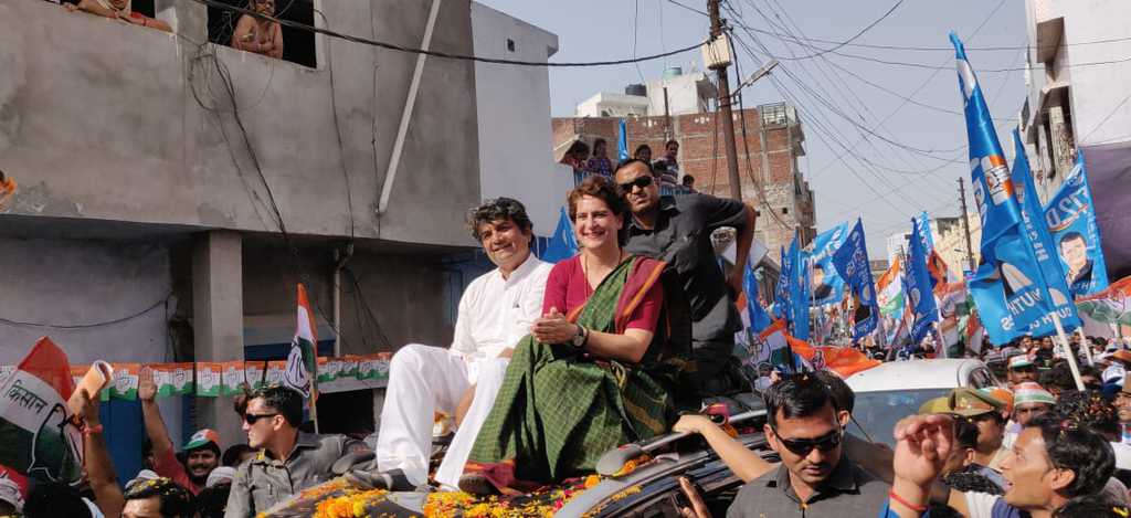 RPN Singh campaigns with Congress leader Priyanka Gandhi
