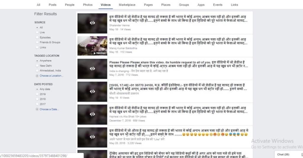 Child abuse viral video