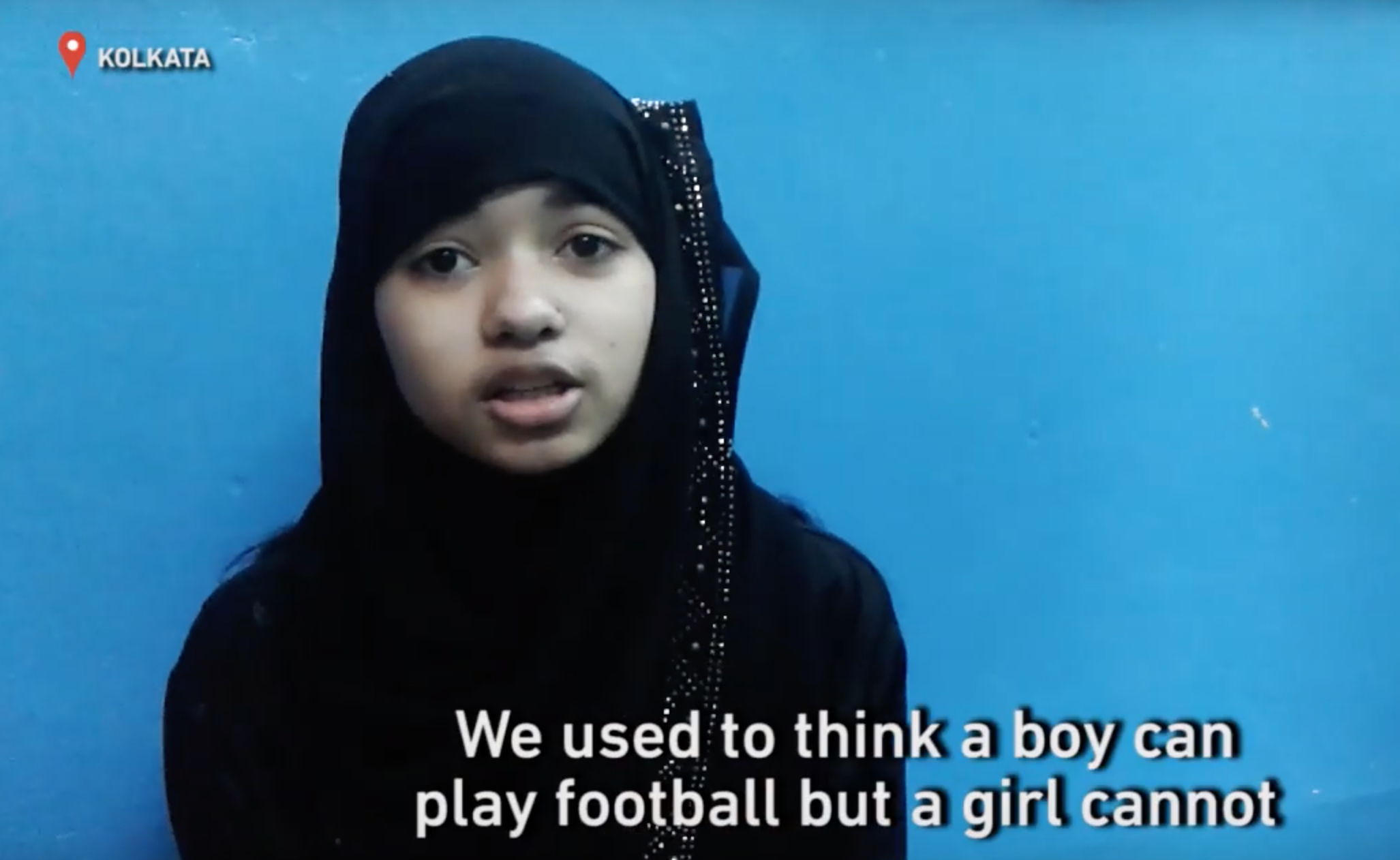 Muslim girls footballers