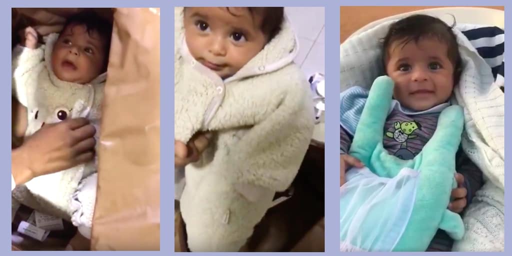 baby smuggled in a bag, 