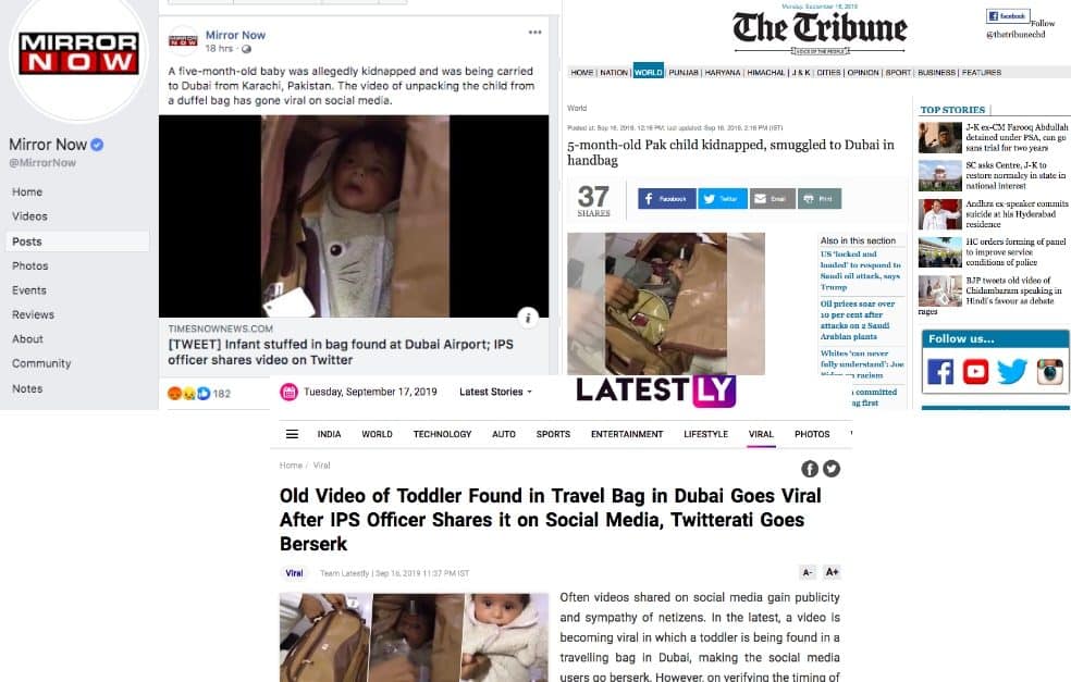 baby smuggled in a bag